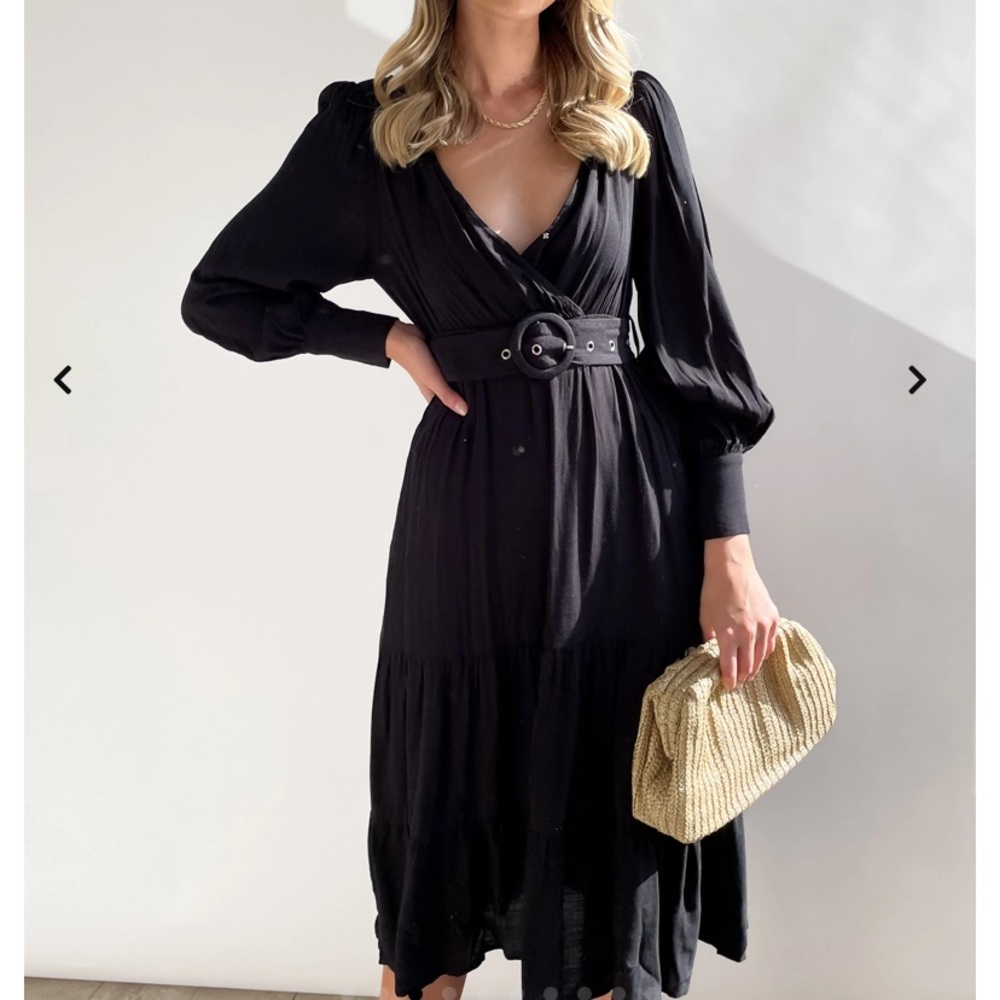 Midi black dress